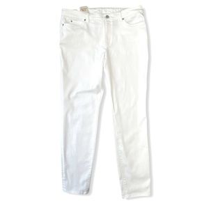 Vince Camuto Jeans, White Jeans, 5-Pocket Style, Stretch Cotton Blend, Size 16,